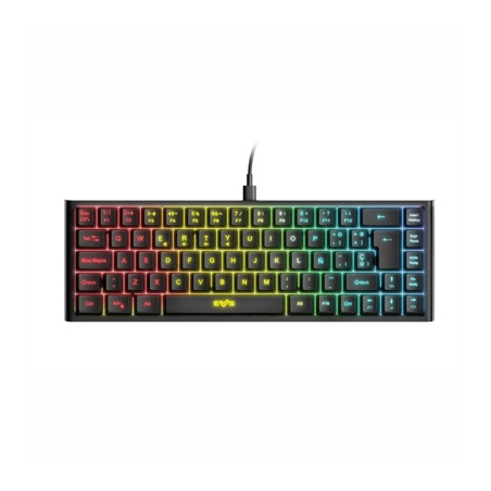 Teclado energy sistem esg k4 kompact - rgb negro - led rainbow - 69 te