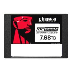 Disco duro interno solido ssd kingston data center 600m 7.68tb 2.5 pul