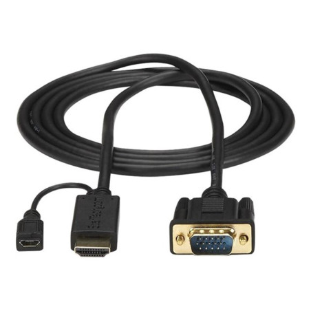 Cable hdmi - micro usb tipo b a vga startech 2m - macho - hembra - mac