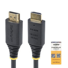 Cable hdmi 4k premium startech 1m - macho - macho - negro
