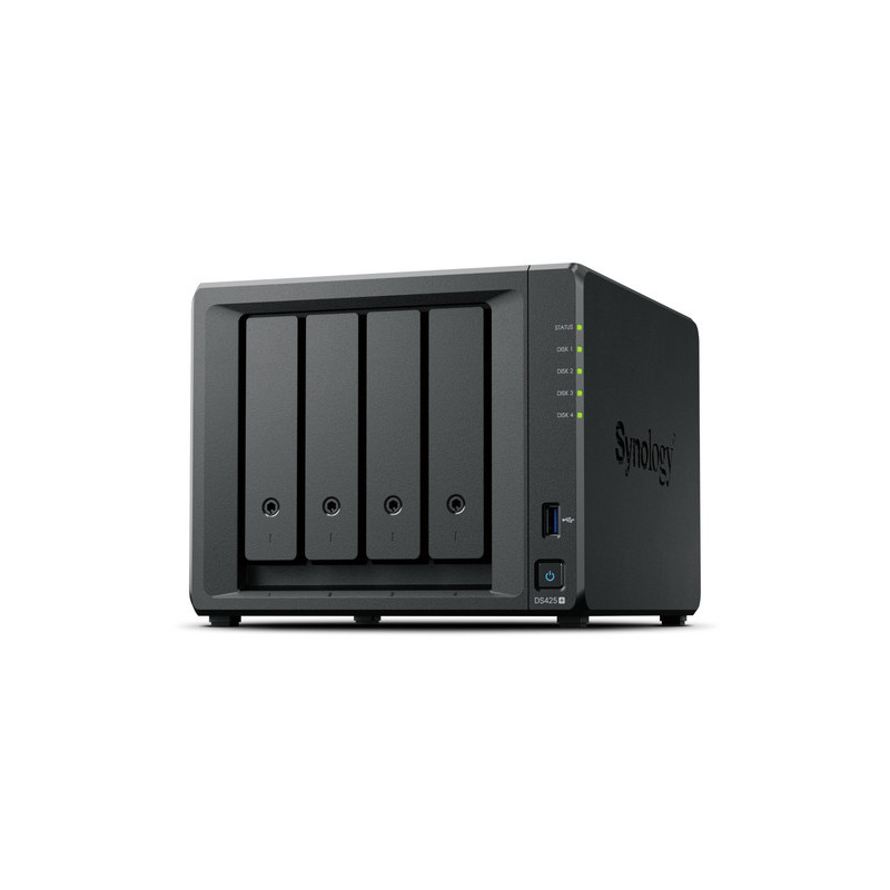 Servidor nas synology ds425+ 2gb 4 bahias raid ethernet 2.5 gigabit