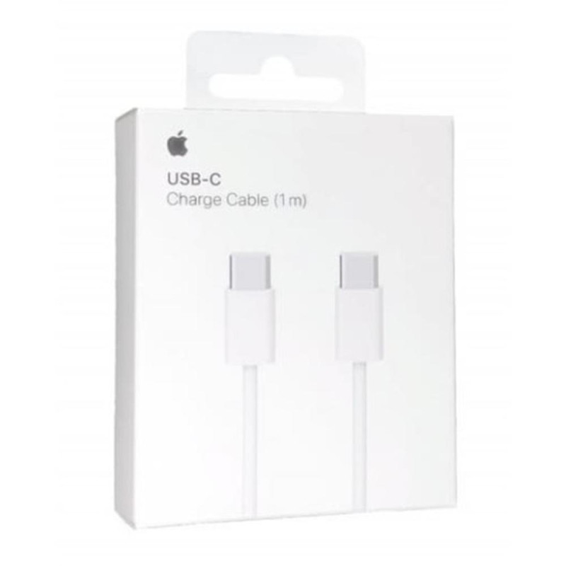 Cable original usb tipo c apple 1m - macho - macho - blanco