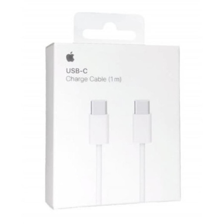 Cable original usb tipo c apple 1m - macho - macho - blanco