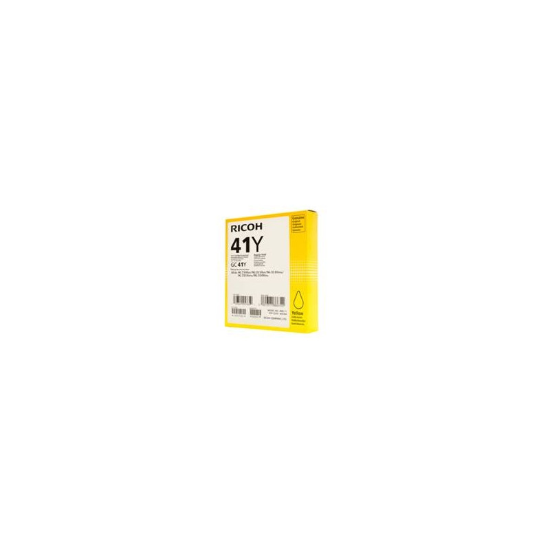 Cartucho gel ricoh gc - 41y amarillo (2500 pag)