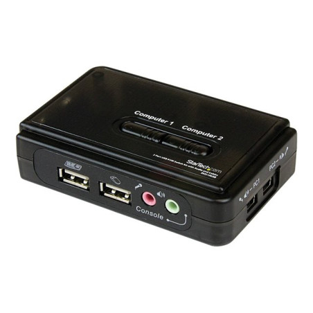 Conmutador kvm startech 2 puertos todo incluido