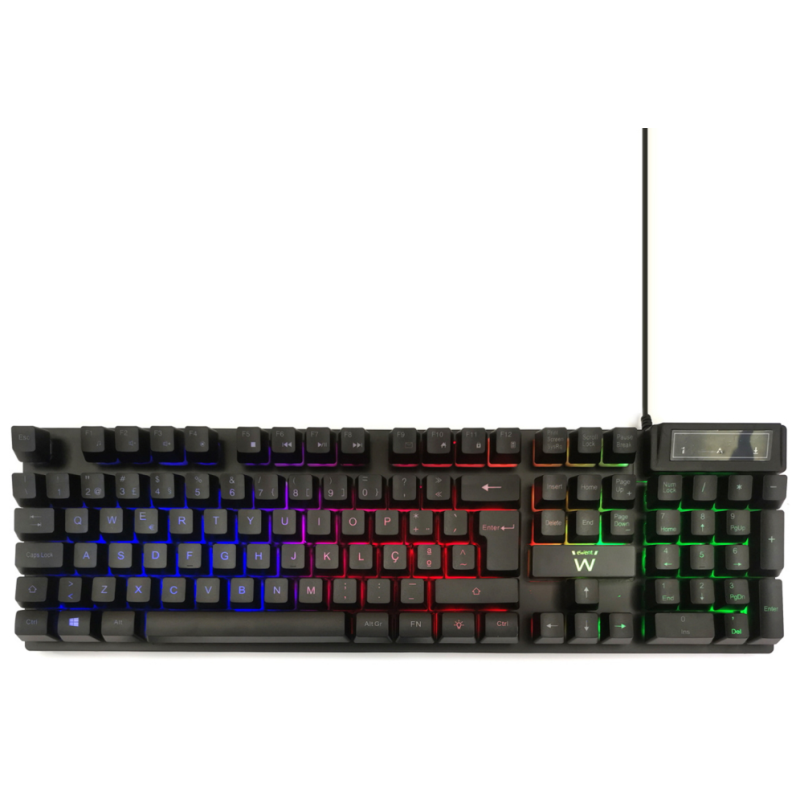 Ewent PL3319 teclado Juego USB QWERTY Portugués Negro