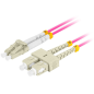 Lanberg FO-LUSU-MD41-0010-VT Cable de fibra óptica e InfiniBand 1 m LC SC LC/SC Violeta