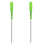 AISENS Cable Fibra Óptica Latiguillo G657A2 3.0 9/125 SMF Simplex CPR DCA LSZH, SC/APC-SC/APC, Blanco, 30 m
