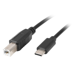Lanberg CA-USBA-13CC-0030-BK cable USB USB 2.0 3 m USB B USB C Negro