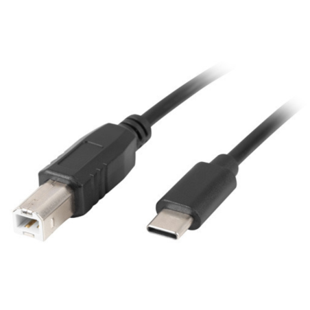Lanberg CA-USBA-13CC-0030-BK cable USB USB 2.0 3 m USB B USB C Negro