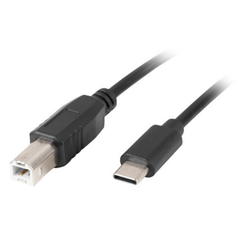 Lanberg CA-USBA-14CC-0018-BK cable USB USB 2.0 1,8 m USB B USB C Negro