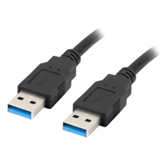 Lanberg CA-USBA-30CU-0005-BK cable USB USB 3.2 Gen 1 (3.1 Gen 1) 0,5 m