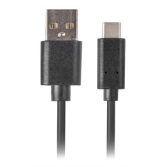 Lanberg CA-USBO-20CU-0005-BK cable USB USB 2.0 0,5 m USB C USB A Negro