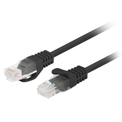 Lanberg PCU6-20CC-0025-BK cable de red Negro 0,25 m Cat6 U/UTP (UTP)