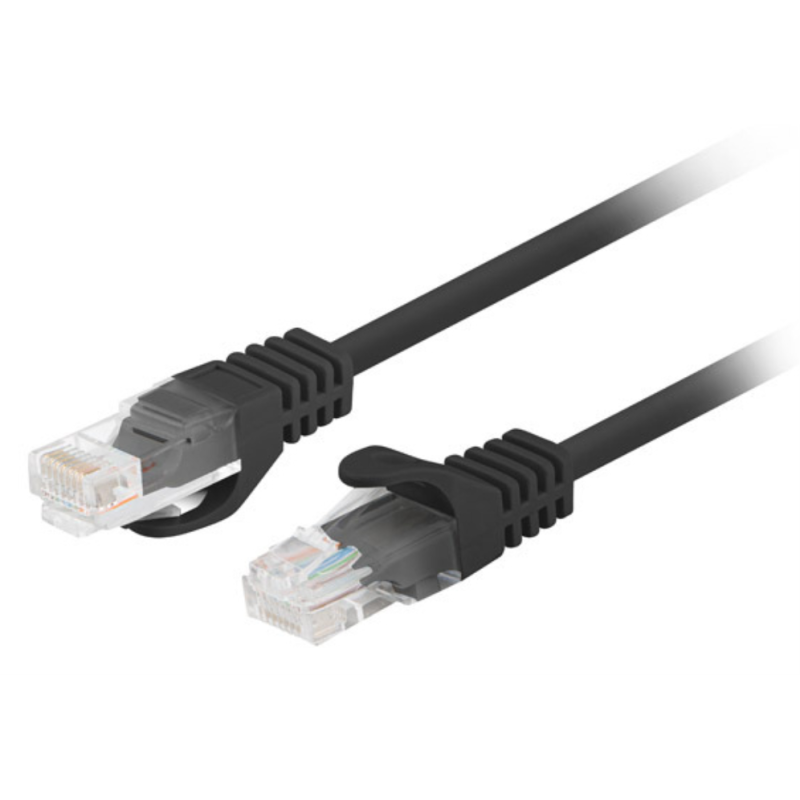 Lanberg PCU6-20CC-0025-BK cable de red Negro 0,25 m Cat6 U/UTP (UTP)