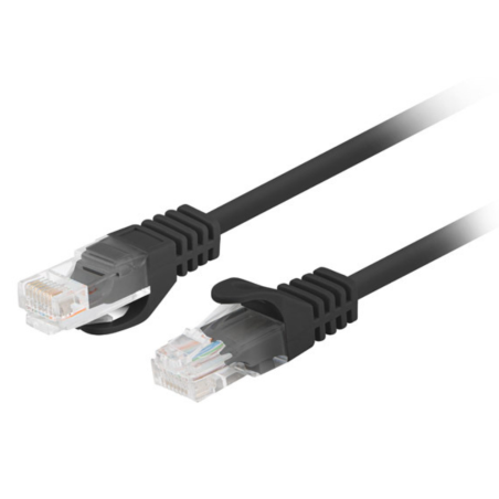 Lanberg PCU6-20CC-0025-BK cable de red Negro 0,25 m Cat6 U/UTP (UTP)