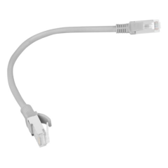 Lanberg PCU6-10CC-0025-S cable de red Gris 0,25 m Cat6 U/UTP (UTP)