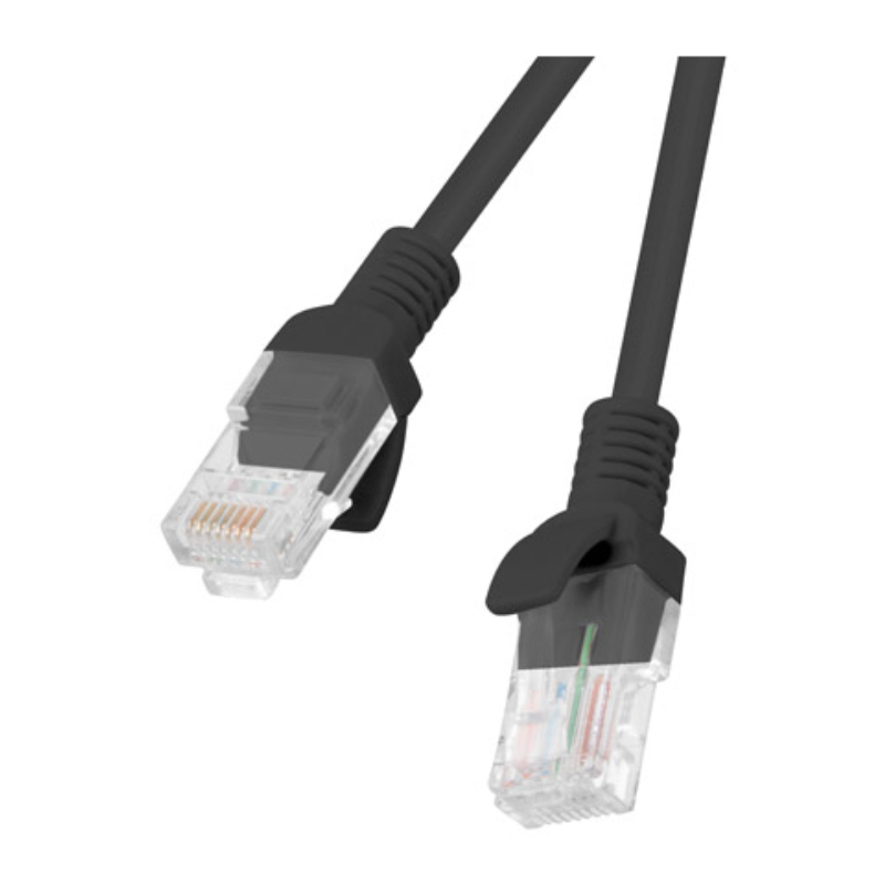 Lanberg PCU6-10CC-0050-BK cable de red Negro 0,5 m Cat6 U/UTP (UTP)