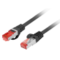 Lanberg PCF6-10CU-0025-BK cable de red Negro 0,25 m Cat6 F/UTP (FTP)