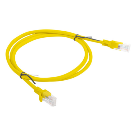Lanberg PCU6-10CC-0100-Y cable de red Amarillo 1 m Cat6 U/UTP (UTP)