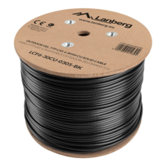 Lanberg LCF6-30CU-0305-BK cable de red Negro 305 m Cat6