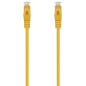 AISENS Cable de Red Latiguillo RJ45 LSZH Cat.6A 500 Mhz UTP AWG24, Amarillo, 0.5M