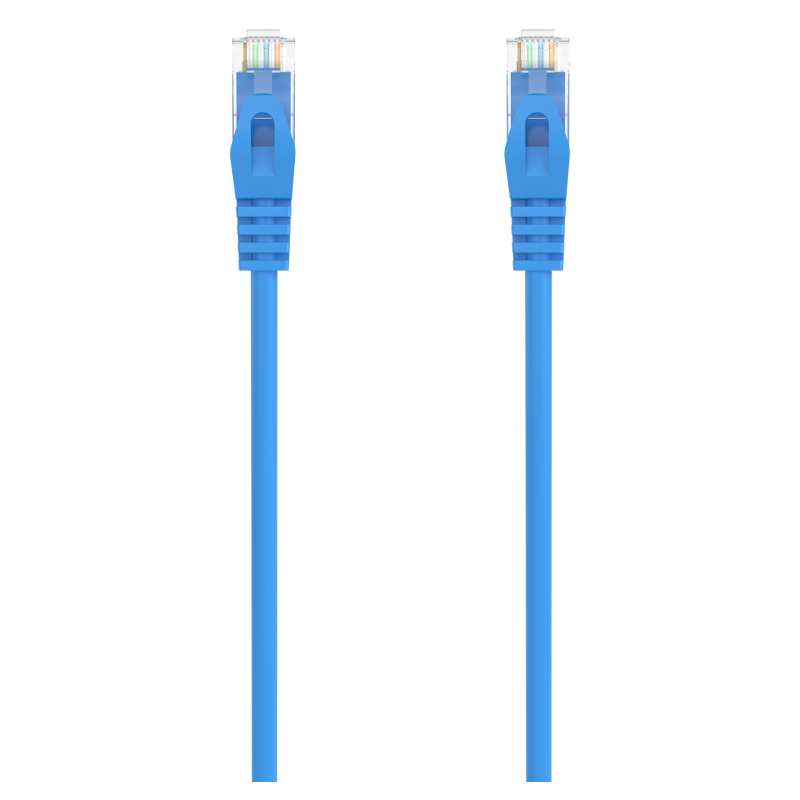 AISENS Cable de Red Latiguillo RJ45 LSZH Cat.6A 500 Mhz UTP AWG24, Azul, 25CM