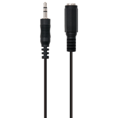Ewent EC1650 cable de audio 2 m 3,5mm Negro