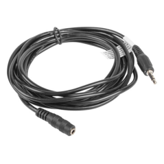 Lanberg CA-MJFJ-10CC-0030-BK cable de audio 3 m 3,5mm Negro