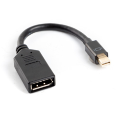 Lanberg AD-0003-BK cable DisplayPort 0,12 m Mini DisplayPort Negro