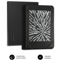 SUBBLIM Funda Libro Electrónico Clever Ebook Case 6 Black