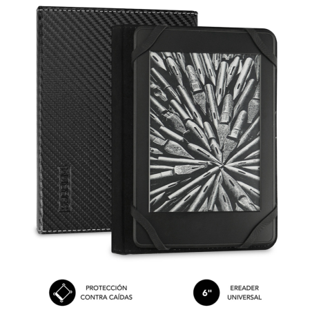 SUBBLIM Funda Libro Electrónico Clever Ebook Case 6 Black