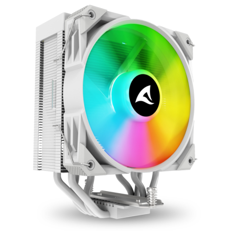 Sharkoon A40 RGB Procesador Refrigerador de aire 12 cm Blanco 1 pieza(