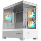 GIGABYTE C201 PANORAMIC ICE Midi Tower Blanco