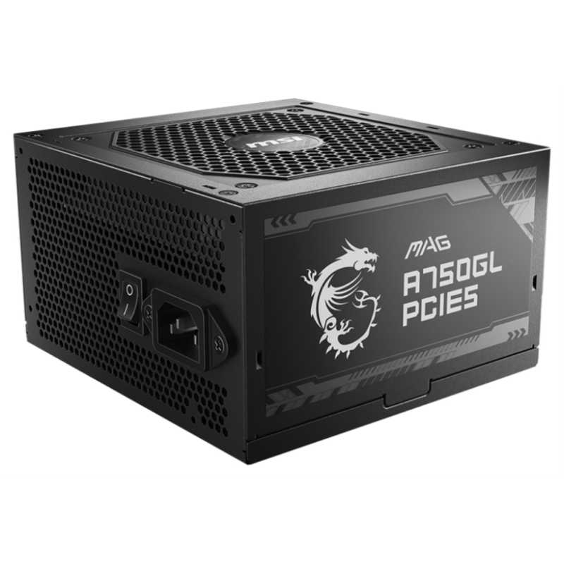 MSI MAG A750GL PCIE5 unidad de fuente de alimentación 750 W 20+4 pin ATX ATX Negro