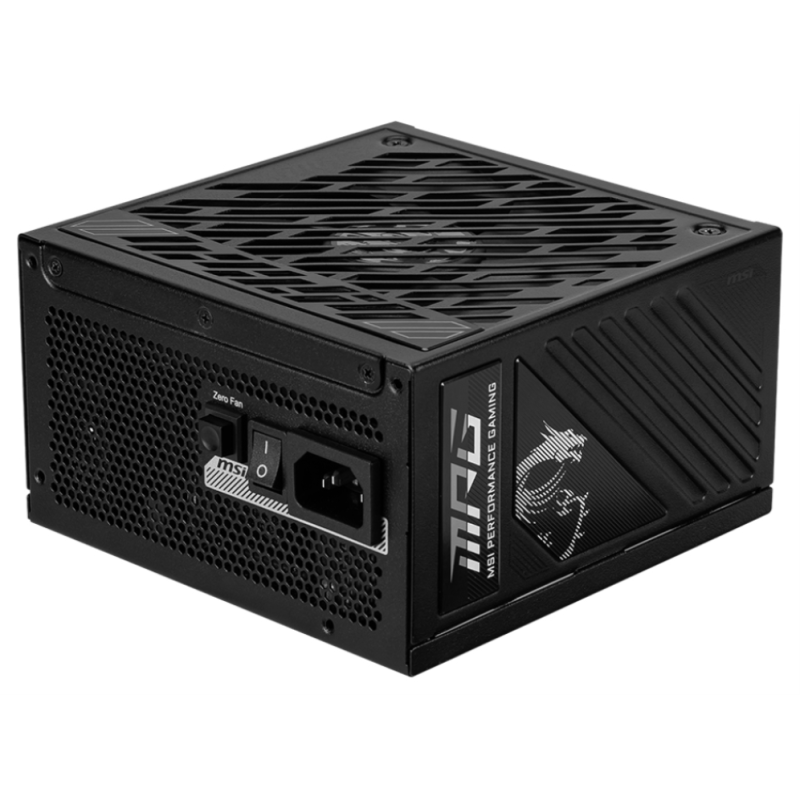 MSI MPG A850GS PCIE5 unidad de fuente de alimentación 850 W 24-pin ATX ATX Negro