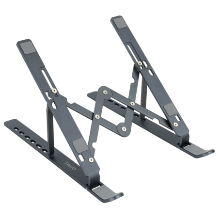 TooQ Soporte Elevador para Portátiles, Tablets, Móviles y Libros, Gris