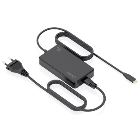 AISENS Cargador De Sobremesa GaN 45W PD3.0 1xUSB-C 1.8m, Negro