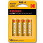 Blister pilas kodak alcalina ultra aa lr6 - blister 4 pilas