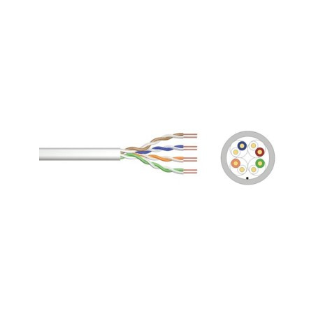 Bobina cable de red ewent ew - mat - 6u - r - 305 - s cat 6 u - utp aw