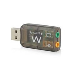 Adaptador de audio ewent sonido virtual 3d 5.1 - usb 2.0