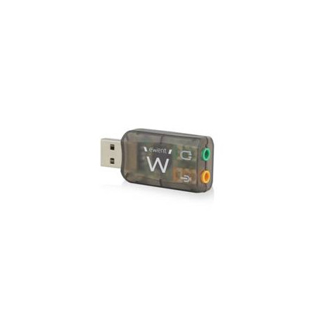 Adaptador de audio ewent sonido virtual 3d 5.1 - usb 2.0