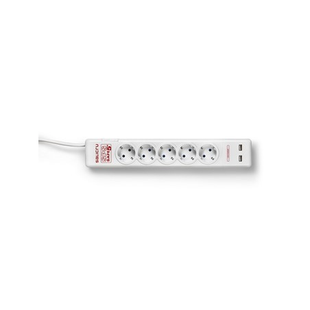 Regleta salicru sps safe 5+ - 5 tomas schuko - 2 usb