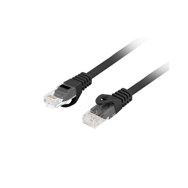 Cable red lanberg latiguillo cat.6 utp lszh cu 2m negro fluke passed