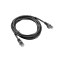 Cable red lanberg latiguillo cat.6 ftp 0.5m negro fluke passed