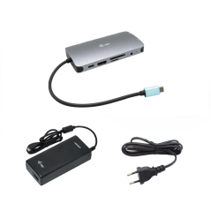 Nano dock i - tec usb - c metal hdmi - vga with lan + cargador 112w