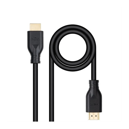 Cable hdmi v2 nanocable 1.m negro - macho - macho 4k@60hz 18gbps ccs