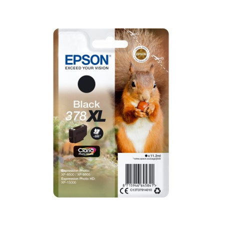 Cartucho tinta epson c13t37914010 singlepack negro 378xl claria photo 