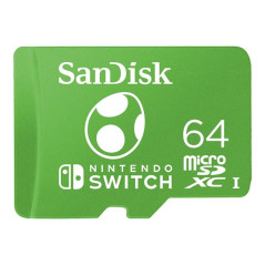 Tarjeta memoria micro secure digital 64gb sandisk nintendo switch uhs 