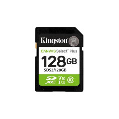 Tarjeta memoria sdxc 128gb kingston canvas select plus uhs - i clase 1